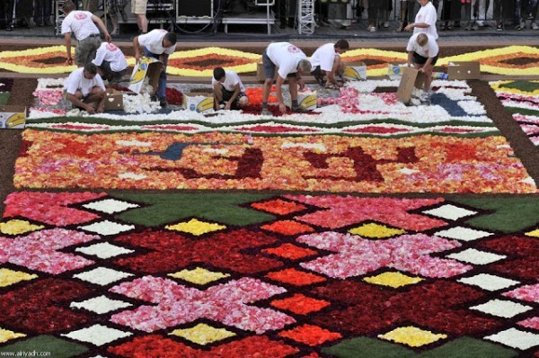 سجادة الزهور في بروكسيل – سجادة من 700000 زهرة