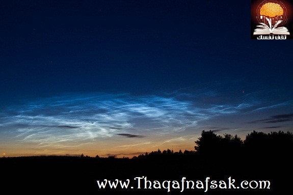 الغبار النيزكي يضئ السماء في الليل