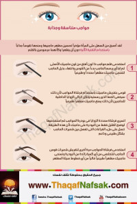 أنفوجرافيك : كيفية الحصول على حواجب متناسقة وجذابة