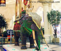 كيف تعمل ساعة الفيل المائية في مول ابن طلال في دبي للتسوق؟