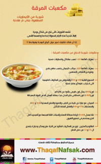 انفوجرافيك : حقائق عن مكعبات المرقة و تأثيرها على الصحة