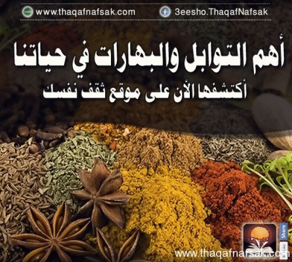 أهم التوابل والبهارات..الفوائد الصحية وعلاقتها بنكهة الأطعمة أهم التوابل والبهارات..الفوائد الصحية وعلاقتها بنكهة الأطعمة