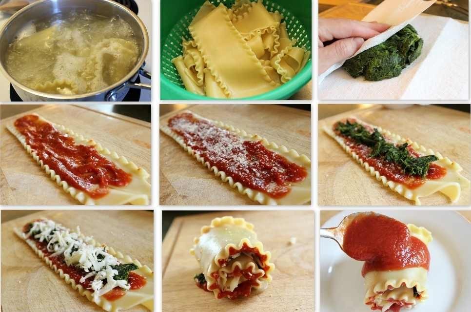 خطوات طريقة عمل لازانيا بالسبانخ بالصور وصفة جديدة ولذيذة لفائف اللازانيا