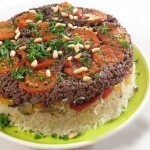 بالصور أستمتع مع طريقة عمل مقلوبة اللحم المفروم