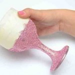 بالصور طريقة تزيين الكاسات بالجليتر بالصور طريقة تزيين الكاسات بالجليتر