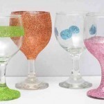 بالصور طريقة تزيين الكاسات بالجليتر بالصور طريقة تزيين الكاسات بالجليتر