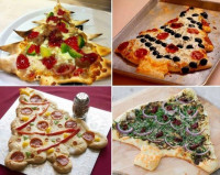 بالصور حضري بيتزا على شكل شجرة