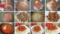 استمتعوا بالمكرونة مع طريقة عمل السباغيتي بكرات اللحم