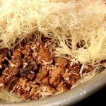 طريقة عمل الكنافة بالمكسرات بالصور