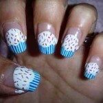 طريقة رسم الأظافر على شكل الكب كيك