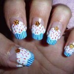 طريقة رسم الأظافر على شكل الكب كيك