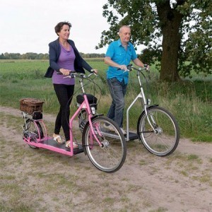 ماكينة المشي على الدراجة الهوائية (اختراع جديد)