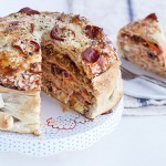 بالصور وصفة كيكة البيتزا بطريقتين