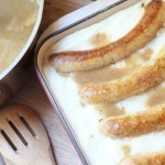 ألذ وصفة لعمل صينية السجق مع البطاطس المهروسة