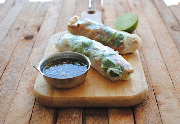 سبرنج رول الدجاج من غير تحمير وصفة صحية