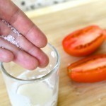 تشقير شعر الوجه بالطماطم والدقيق تشقير شعر الوجه بالطماطم والدقيق