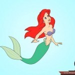 كيف ترسم اريل حورية البحر الصغيرة