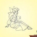 كيف ترسم اريل حورية البحر الصغيرة