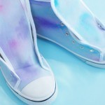 استخدام الألوان المائية لتجديد الأسنكر ( الكوتشي)