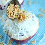 بالصور طريقة أكواب التفاح مع القرفة والمكسرات وجوز الهند