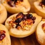 عشاء خفيف الكمثري بالجبن الريكفورد في الفرن