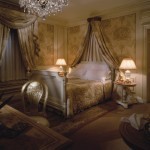 موديلات غرف نوم ذهبية اللون