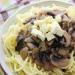 طريقة عمل المكرونة السباغتي بصوص الماشروم