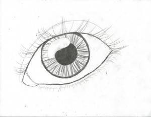 كيف ترسم عين حقيقية ؟