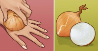 تدليك اليدين بالبصل، لرؤية نتائج مذهلة