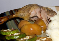 طريقة عمل البط بالتفاح بالصور