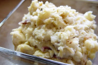 طريقة تجهيز البطاطس المهروسة بالثوم بالصور