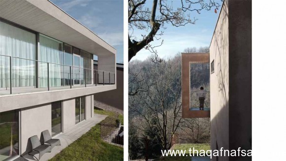 جمال الهندسة المعمارية لمنزل في النمسا