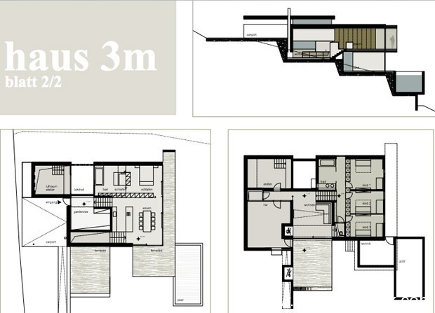 جمال الهندسة المعمارية لمنزل في النمسا
