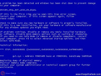 شاشة الموت الزرقاء فى الويندوز