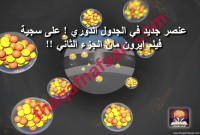 عنصر جديد في الجدول الدوري ! على سجية فيلم ايرون مان الجزء الثاني !! عنصر جديد في الجدول الدوري ! على سجية فيلم ايرون مان الجزء الثاني !!