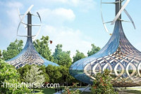 روعة التصميم المعماري في مدينة الزراعة في الصين