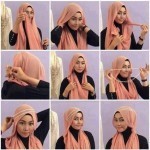 بالصور ٩ ربطات حجاب جديدة سهلة و إنيقة