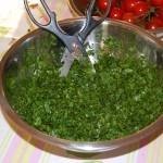 طريقة عمل التبولة اللبنانية بالصور