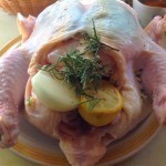 فراخ محشية خضار في الفرن بالصور وصفة شهية