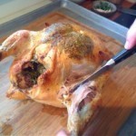 فراخ محشية خضار في الفرن بالصور وصفة شهية