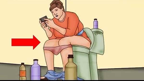 خطر إستخدام الهواتف المحمولة في المرحاض