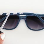 تزيين النظارة الشمسية بطلاء الأظافر ، لمسة جمالية