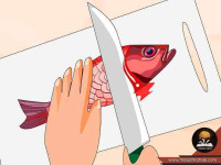 تعلم طريقة تنظيف السمك بالصور