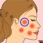 عمل المساج الوجه بالصور