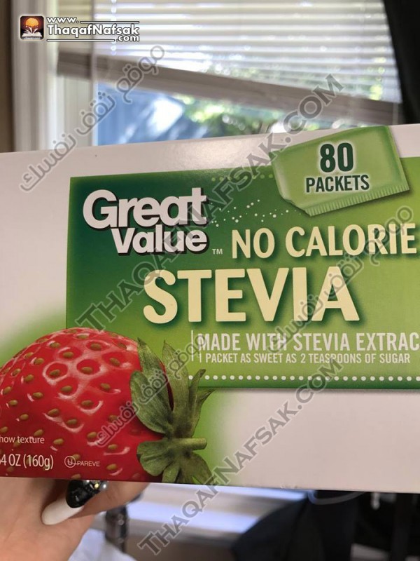منتج ستيفيا بديل السكر الطبيعي من great value