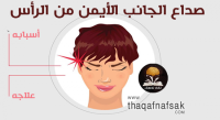 أسباب وعلاج صداع الجانب الايمن من الراس أسباب وعلاج صداع الجانب الايمن من الراس