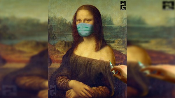 "الموناليزا"..تتلقى لقاح "كوفيد-19" في زمن الجائحة "الموناليزا"..تتلقى لقاح "كوفيد-19" في زمن الجائحة