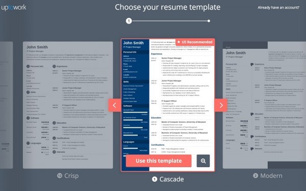 تجربتنا ومراجعتنا الكاملة لموقع Uptowork لتصميم وتحرير السير الذاتية
