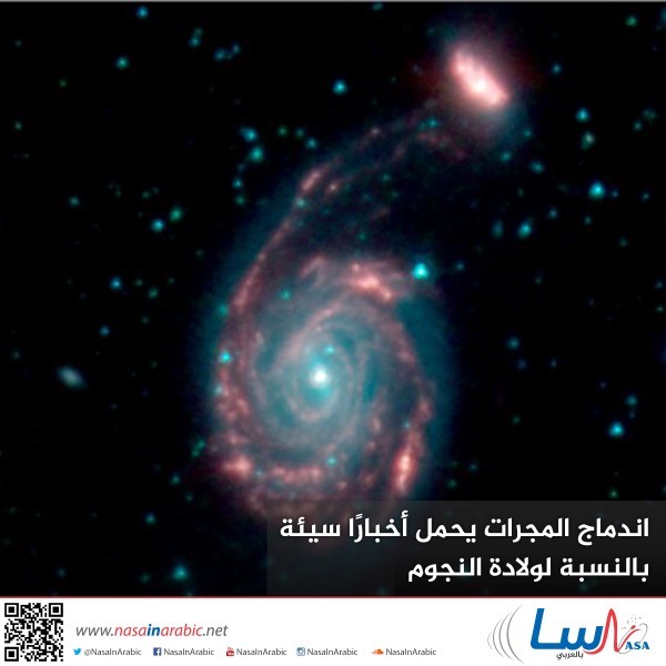 اندماج المجرات يحمل أخبارًا سيئة بالنسبة لولادة النجوم