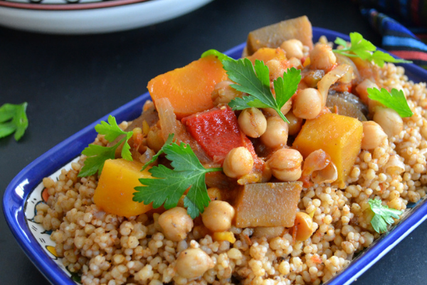 مفتول بالخضروات المشكلة